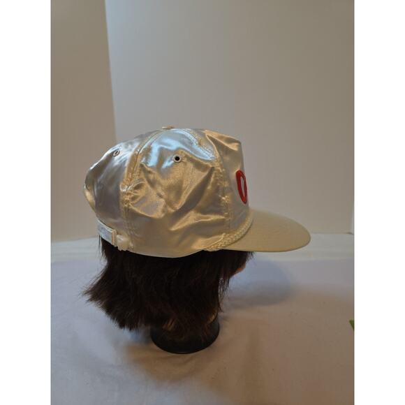 Vintage Nissin Camaro Z28 Hat Cap Satiny Material White Red Letters 90s - Picture 5 of 16